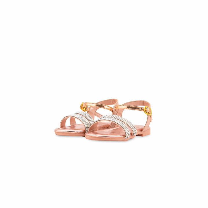Girls Peach Fancy Sandal KD5845