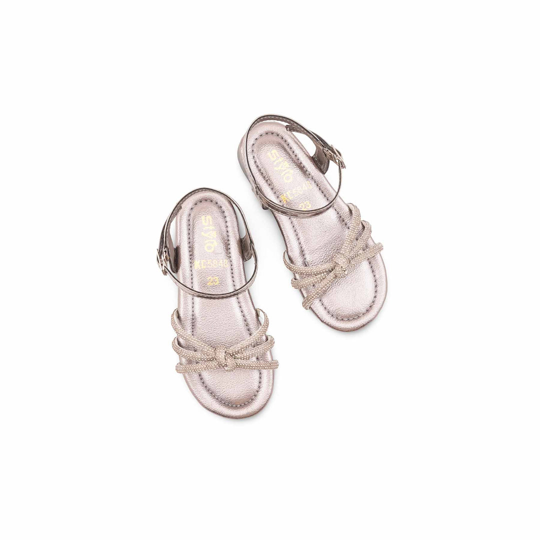 Girls Grey Fancy Sandal KD5848