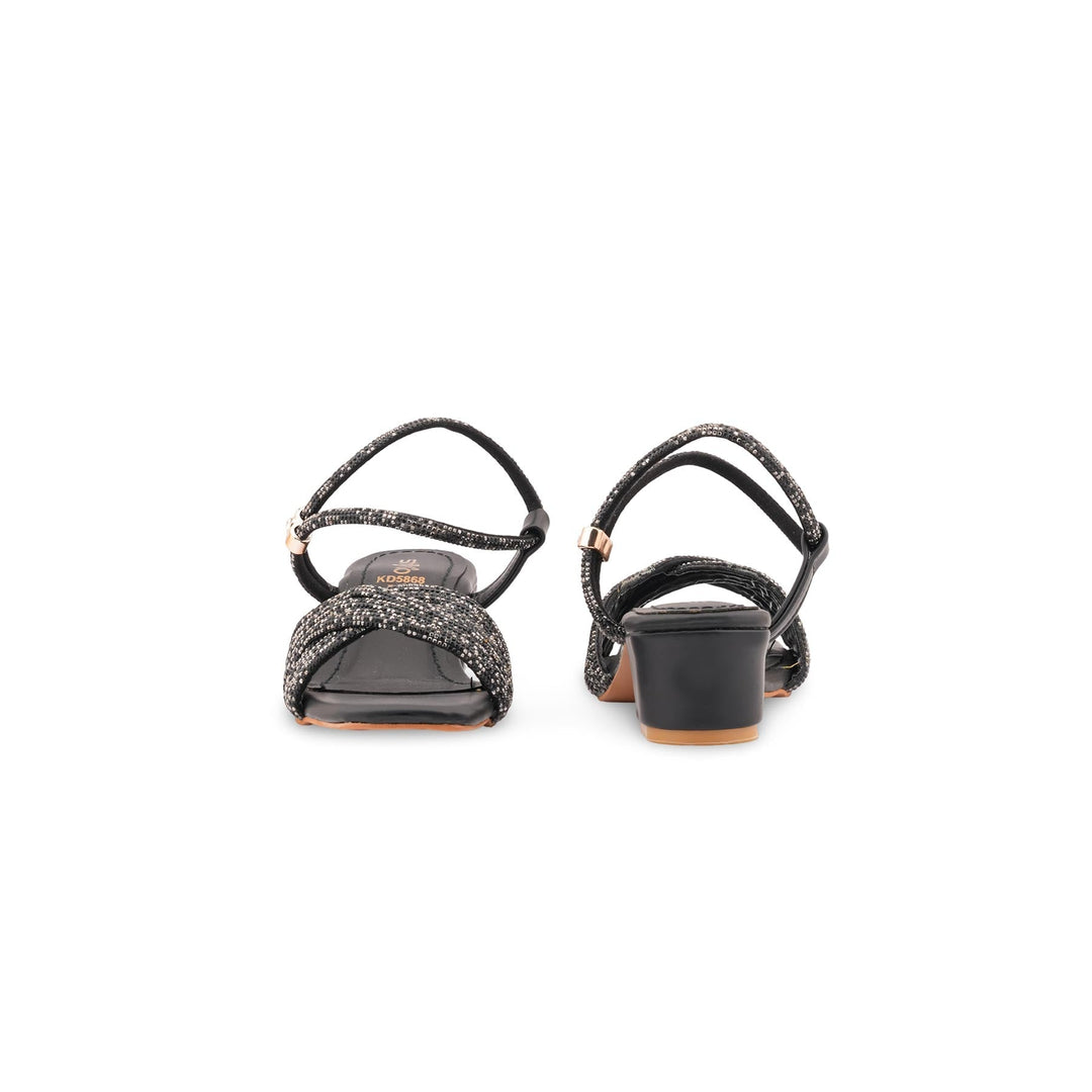 Girls Black Fancy Sandal KD5868