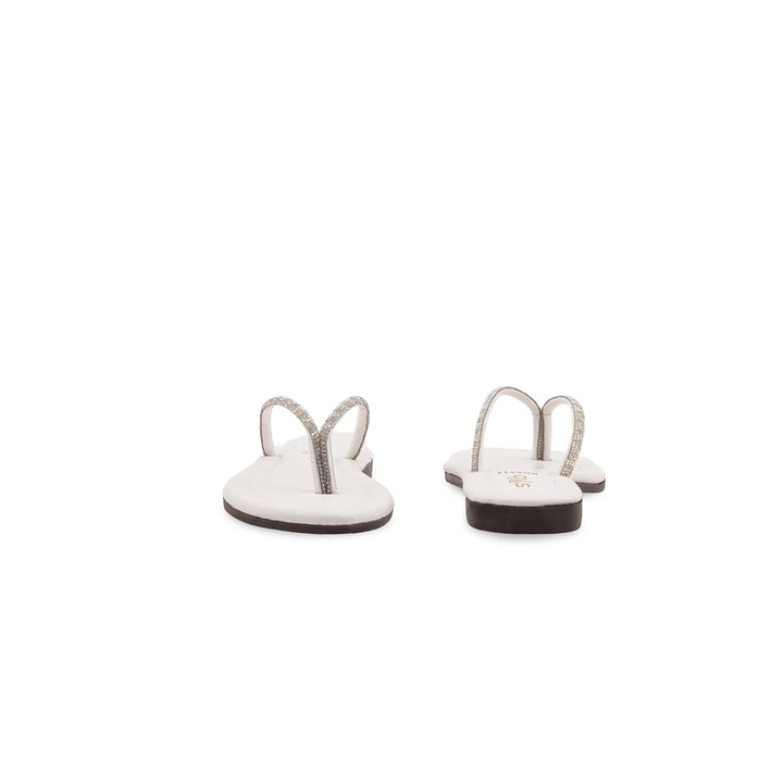 Girls White Fancy Slipper KD5911