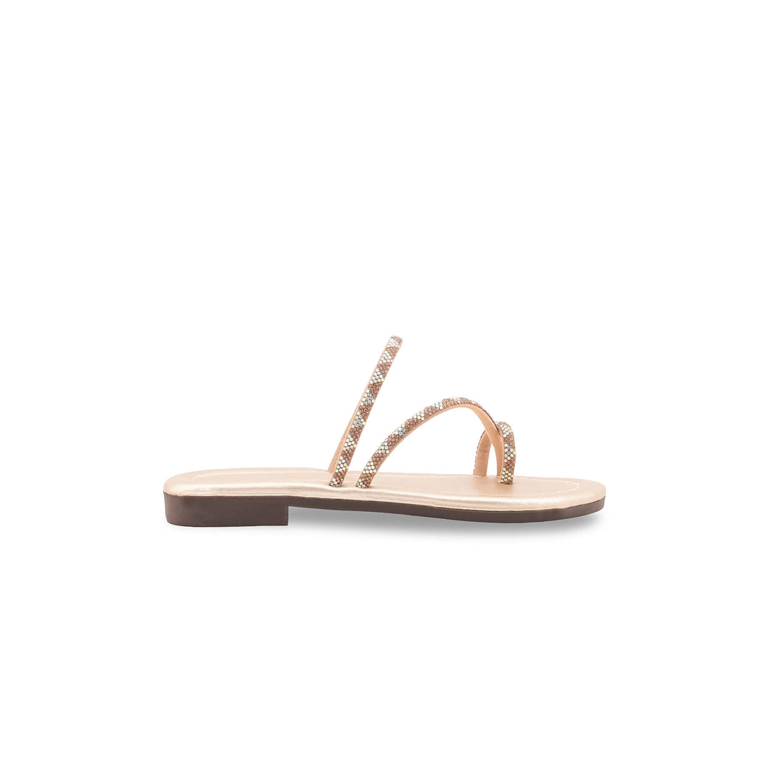 Girls Golden Fancy Slipper KD5916