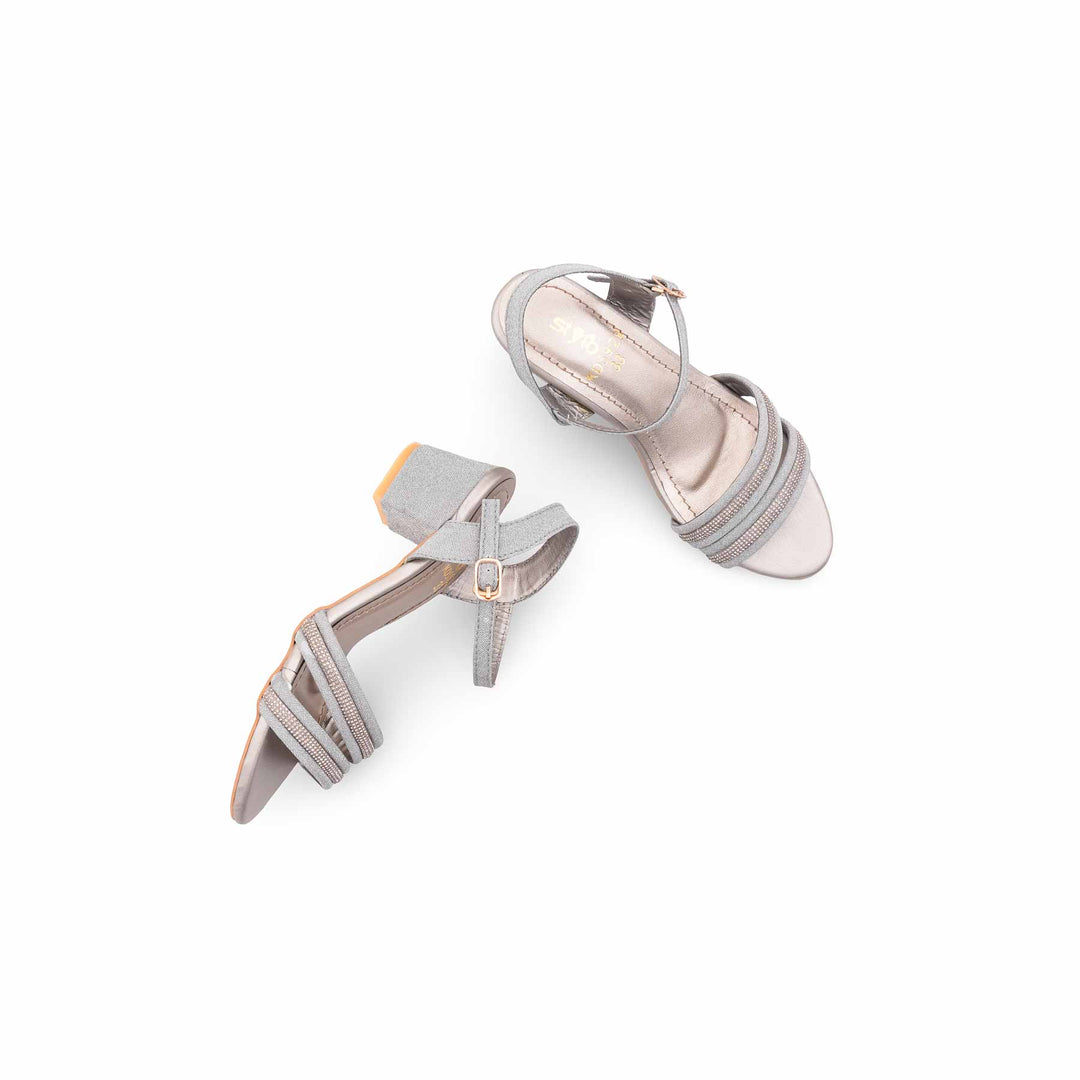 Girls Grey Fancy Sandal KD5928
