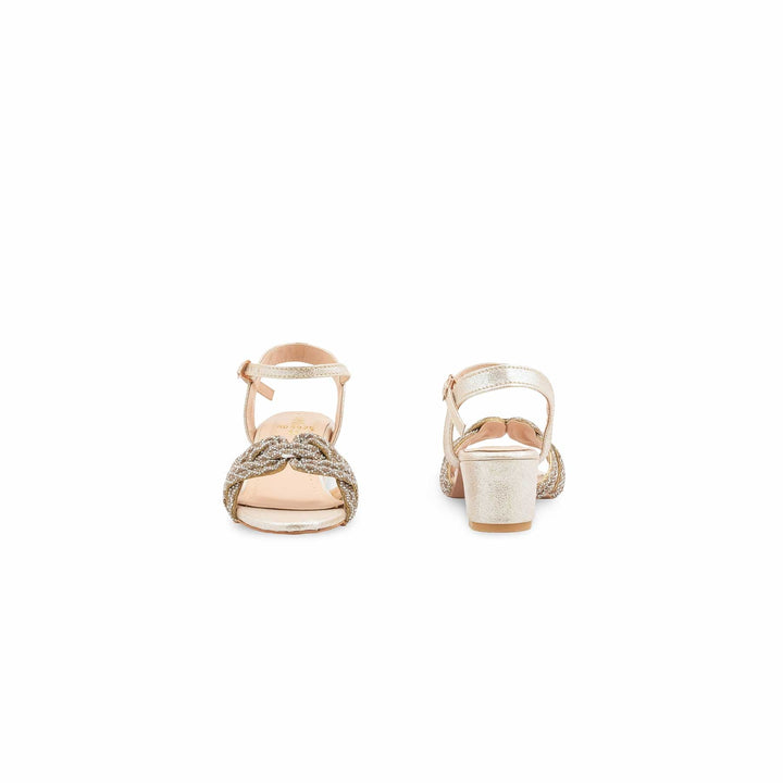 Girls Golden Fancy Sandal KD5929