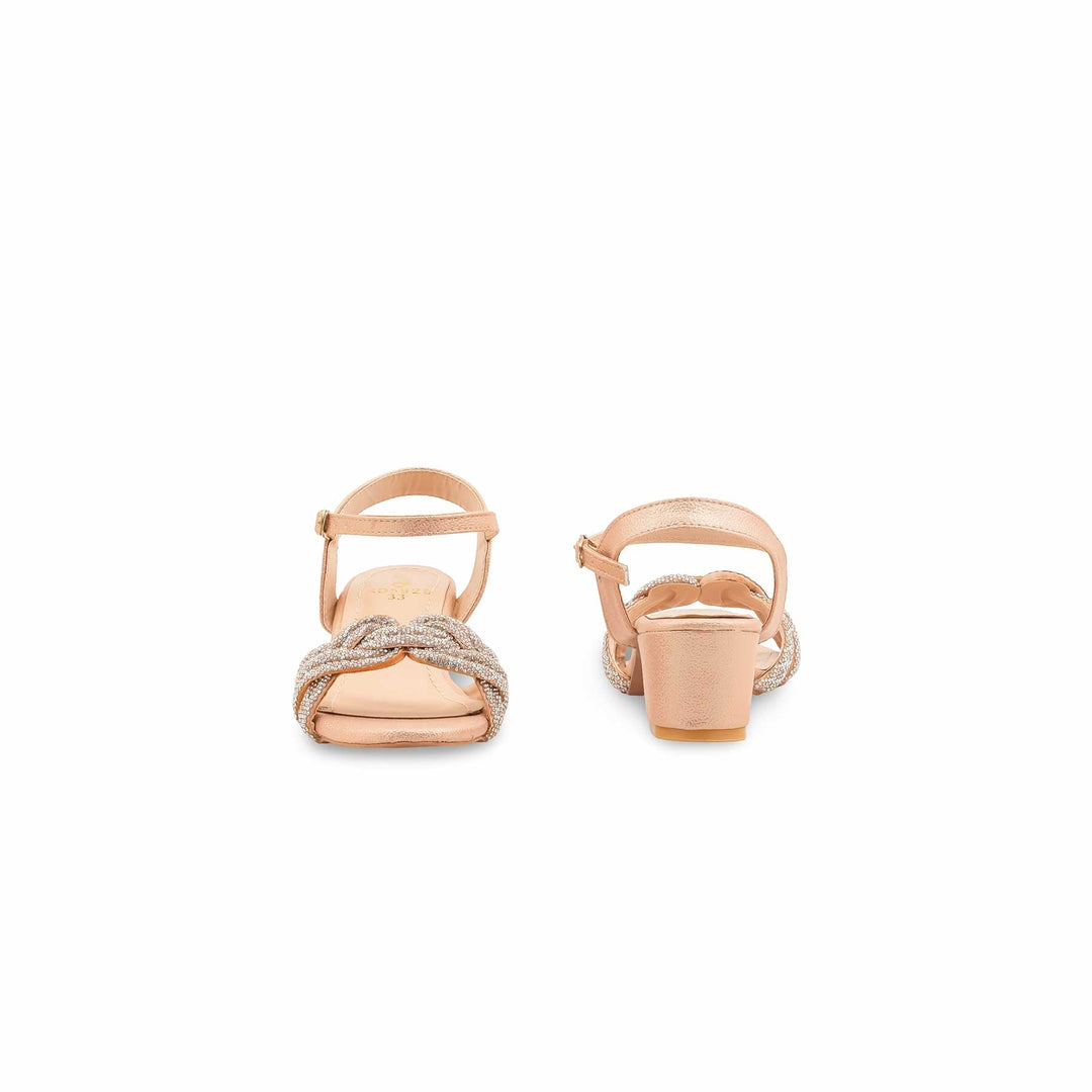 Girls Peach Fancy Sandal KD5929