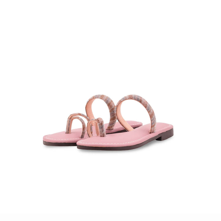 Girls Pink Fancy Slipper KD5935