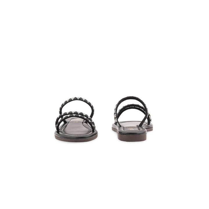 Girls Black Fancy Slipper KD5947