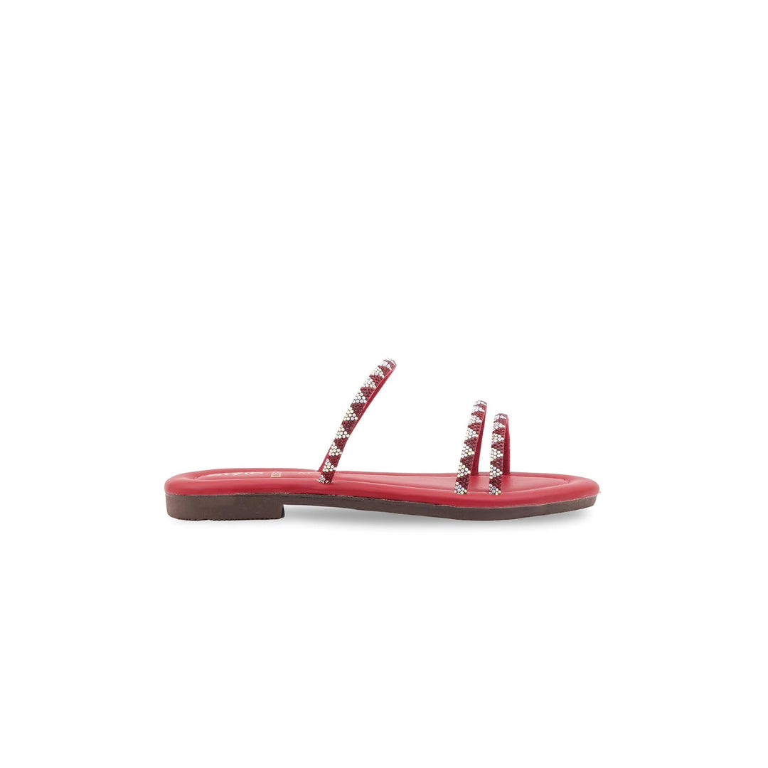 Girls Red Fancy Slipper KD5947