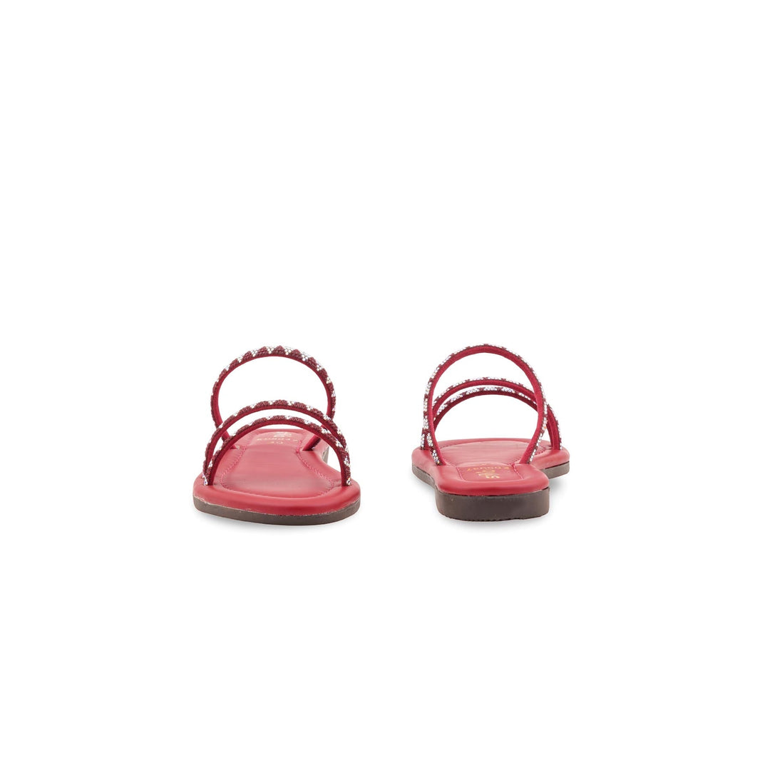 Girls Red Fancy Slipper KD5947
