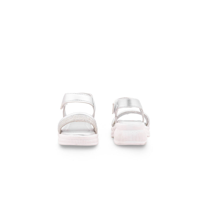 Girls Silver Fancy Sandal KD5961