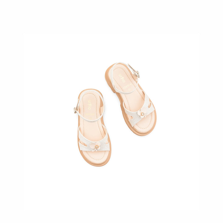 Girls Cream Formal Sandal KD5988