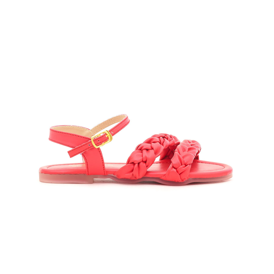 Girls Red Casual Sandal KD7510