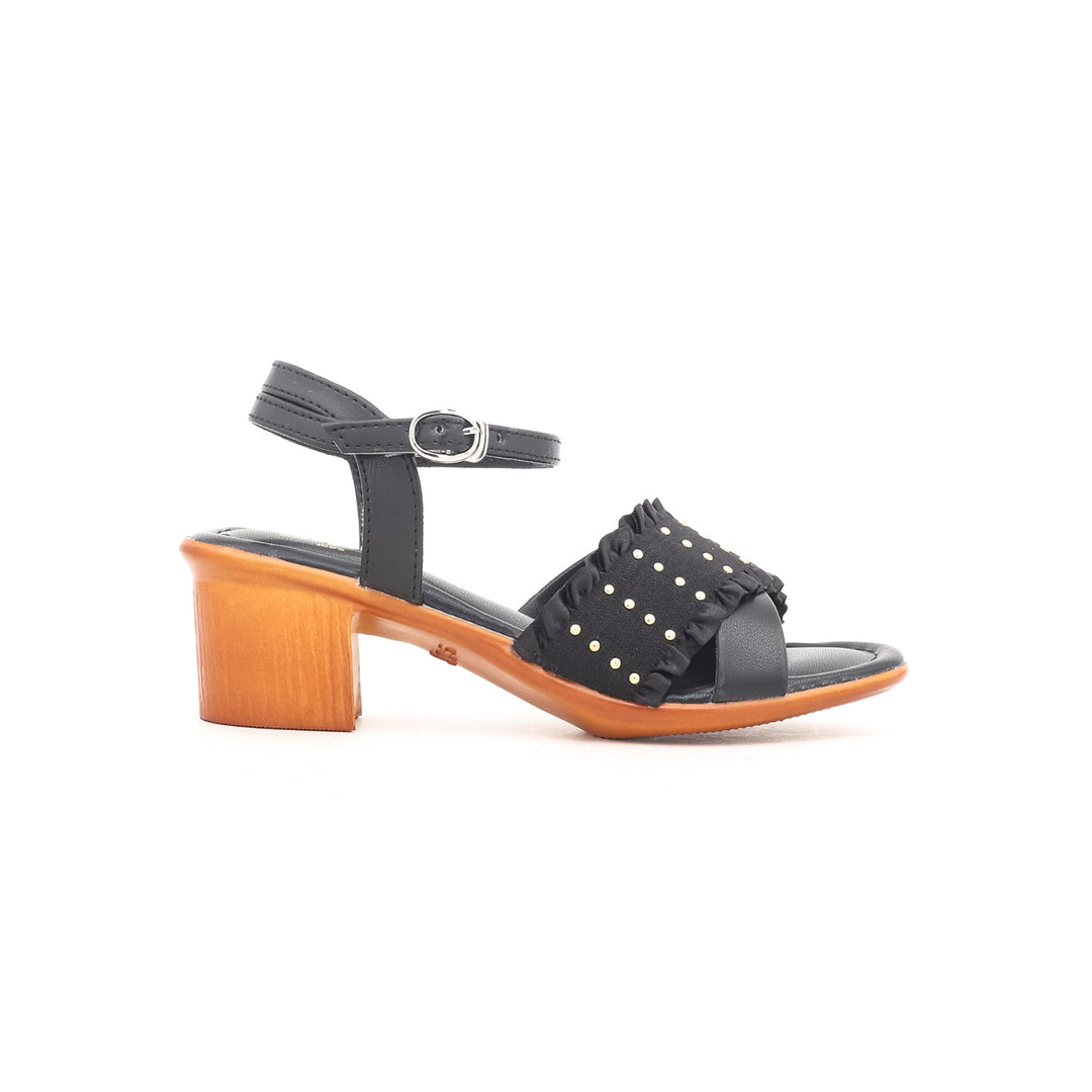 Girls Black Formal Sandal KD7527