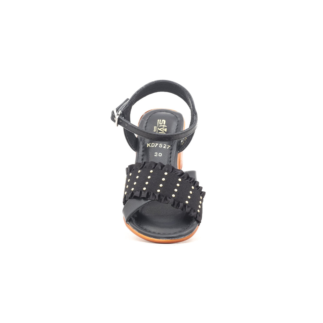 Girls Black Formal Sandal KD7527