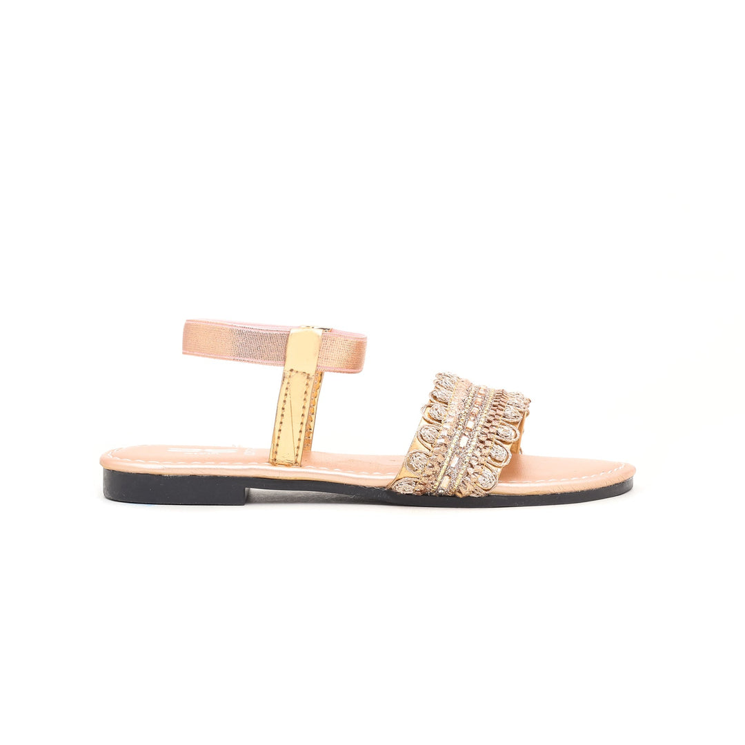 Girls Peach Casual Sandal KD7576