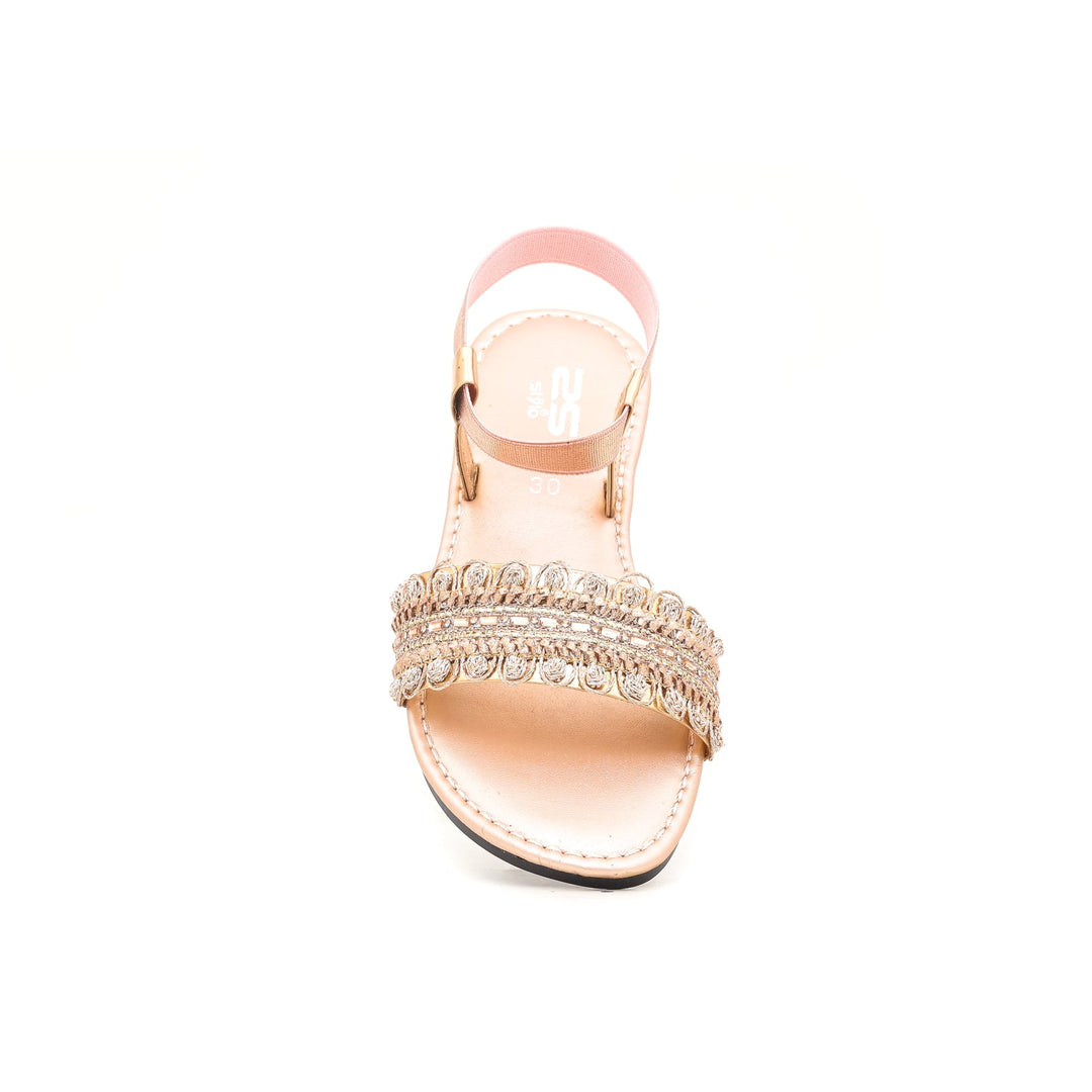 Girls Peach Casual Sandal KD7576