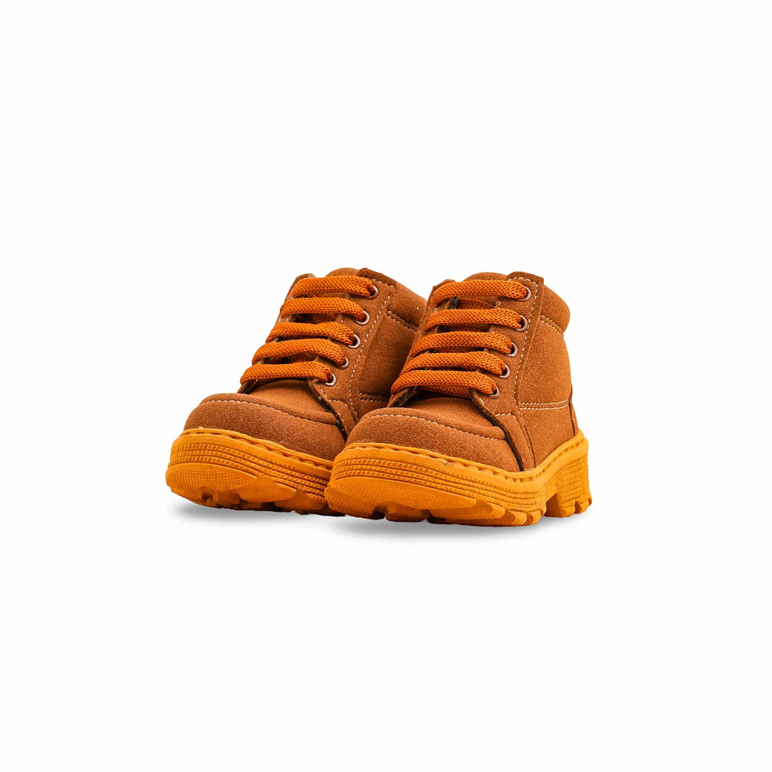 Boys Brown Formal Long Shoes KD8086