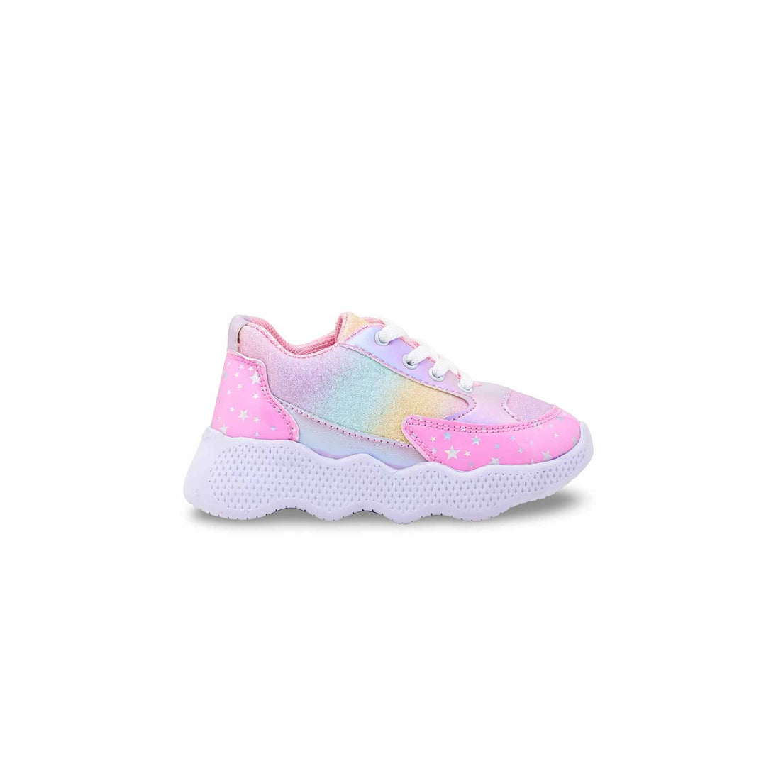 Girls Pink Casual Jogger KD8107
