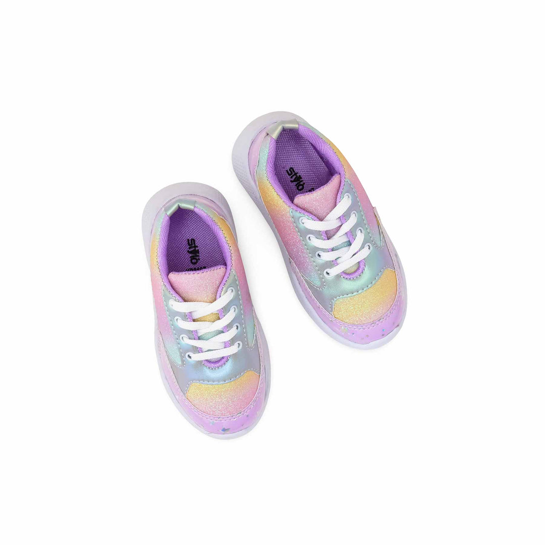 Girls Purple Casual Jogger KD8107