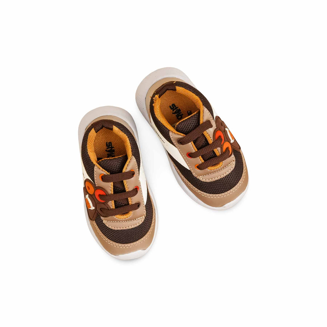 Boys Brown Casual Jogger KD8109