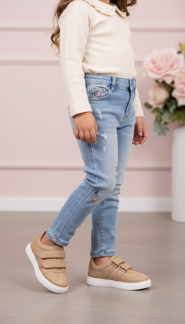 Girls Seagreen Casual Jogger KD8136