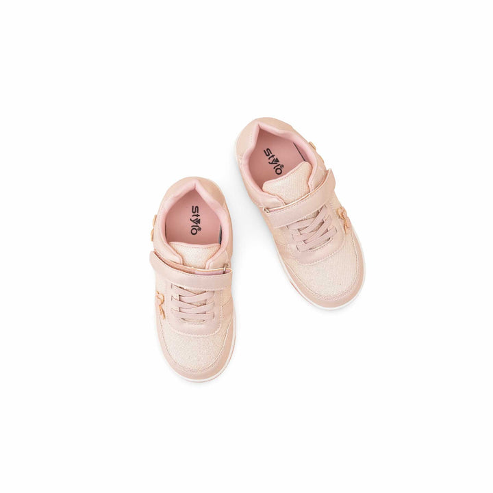Girls Pink Casual Jogger KD8171