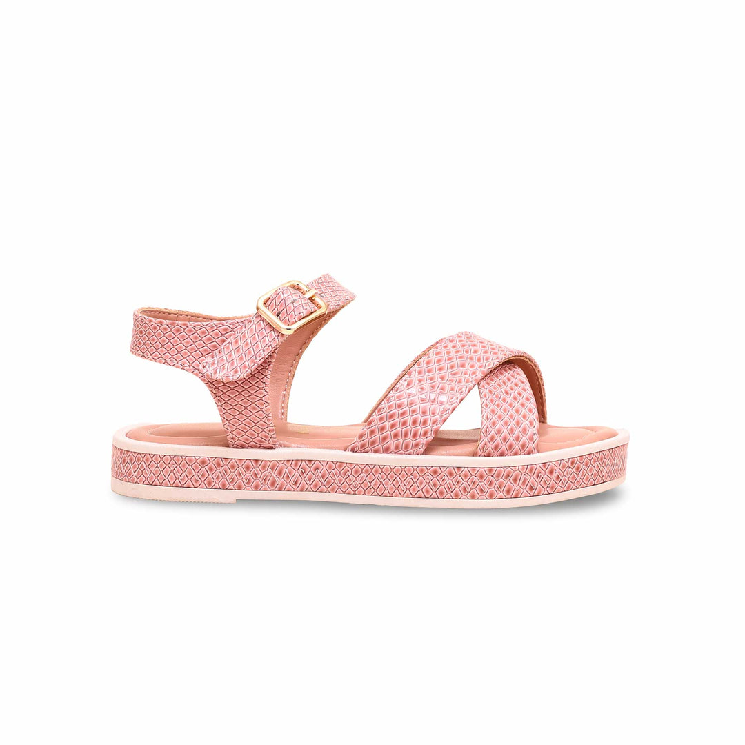 Girls Pink Formal Sandal KD9837