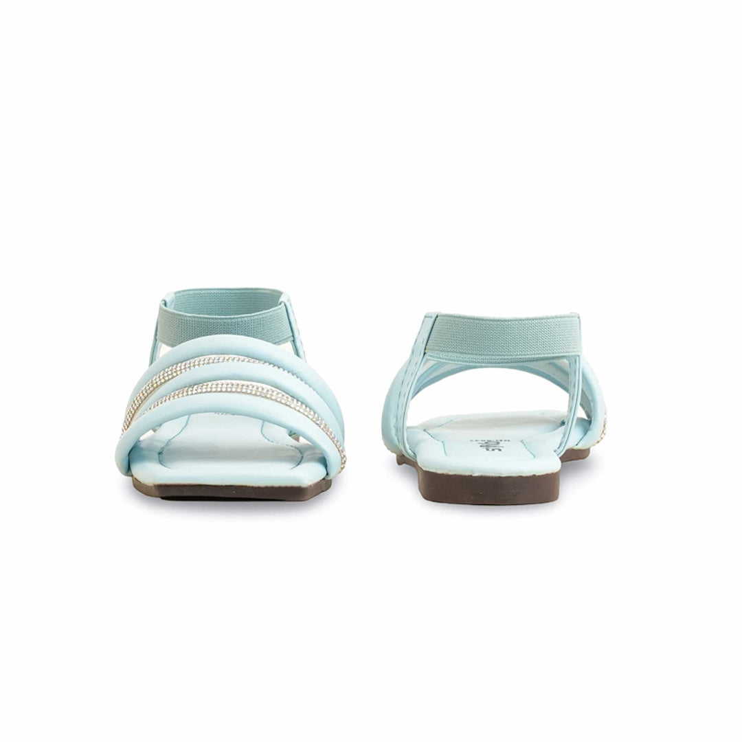 Girls Sky Blue Formal Sandal KD9847