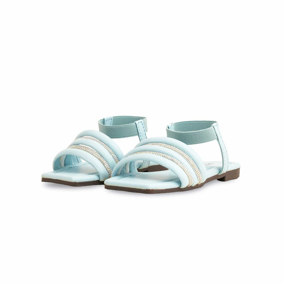 Girls Sky Blue Formal Sandal KD9847