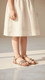 Girls Peach Fancy Sandal KD9849