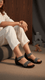 صندل بناتي أسود أنيق KD9878
