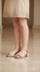 Girls Golden Fancy Sandal KD9881