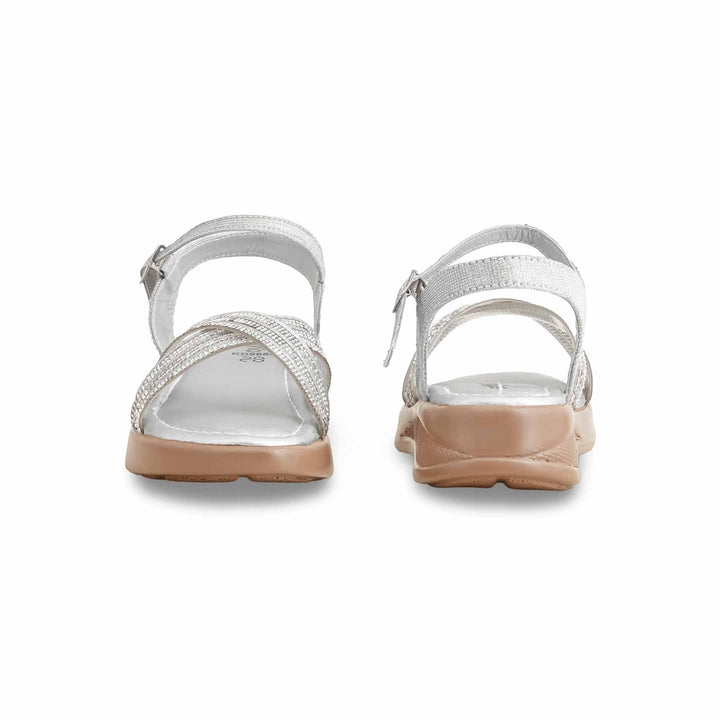 Girls Silver Formal Sandal KD9884