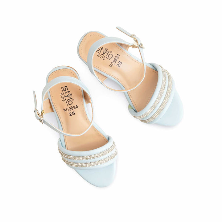 Girls Sky Blue Formal Sandal KD9894