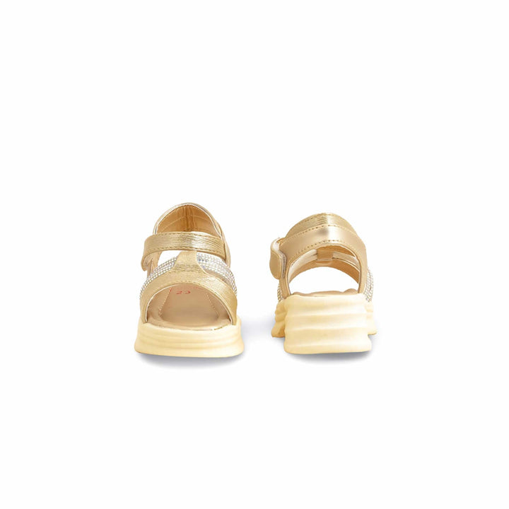 Girls Golden Formal Sandal KD9902