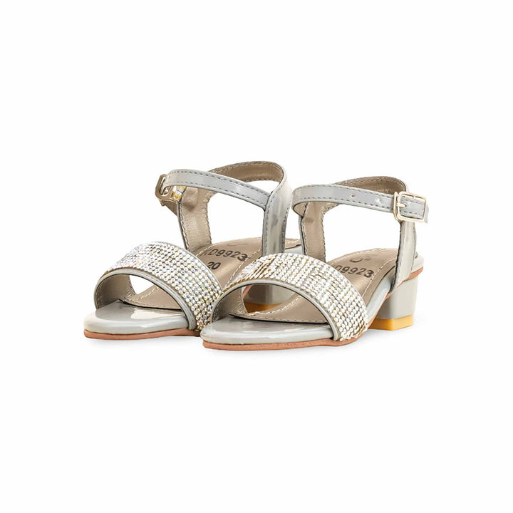 Girls Grey Fancy Sandal KD9923