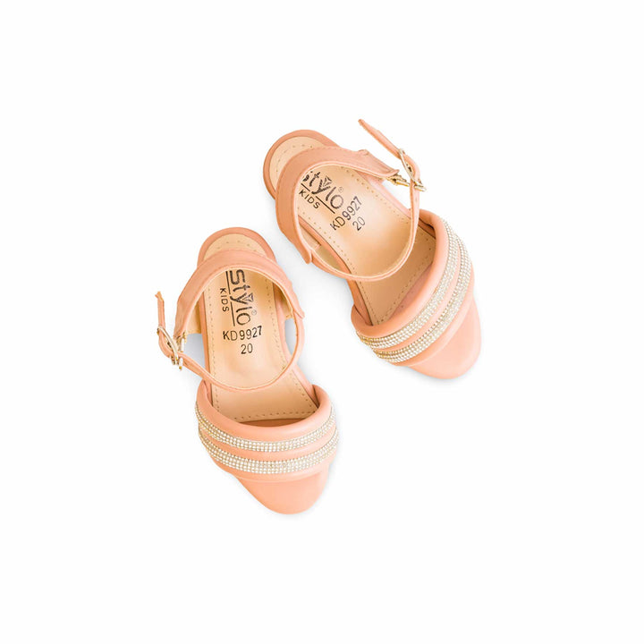 Girls Pink Formal Sandal KD9927