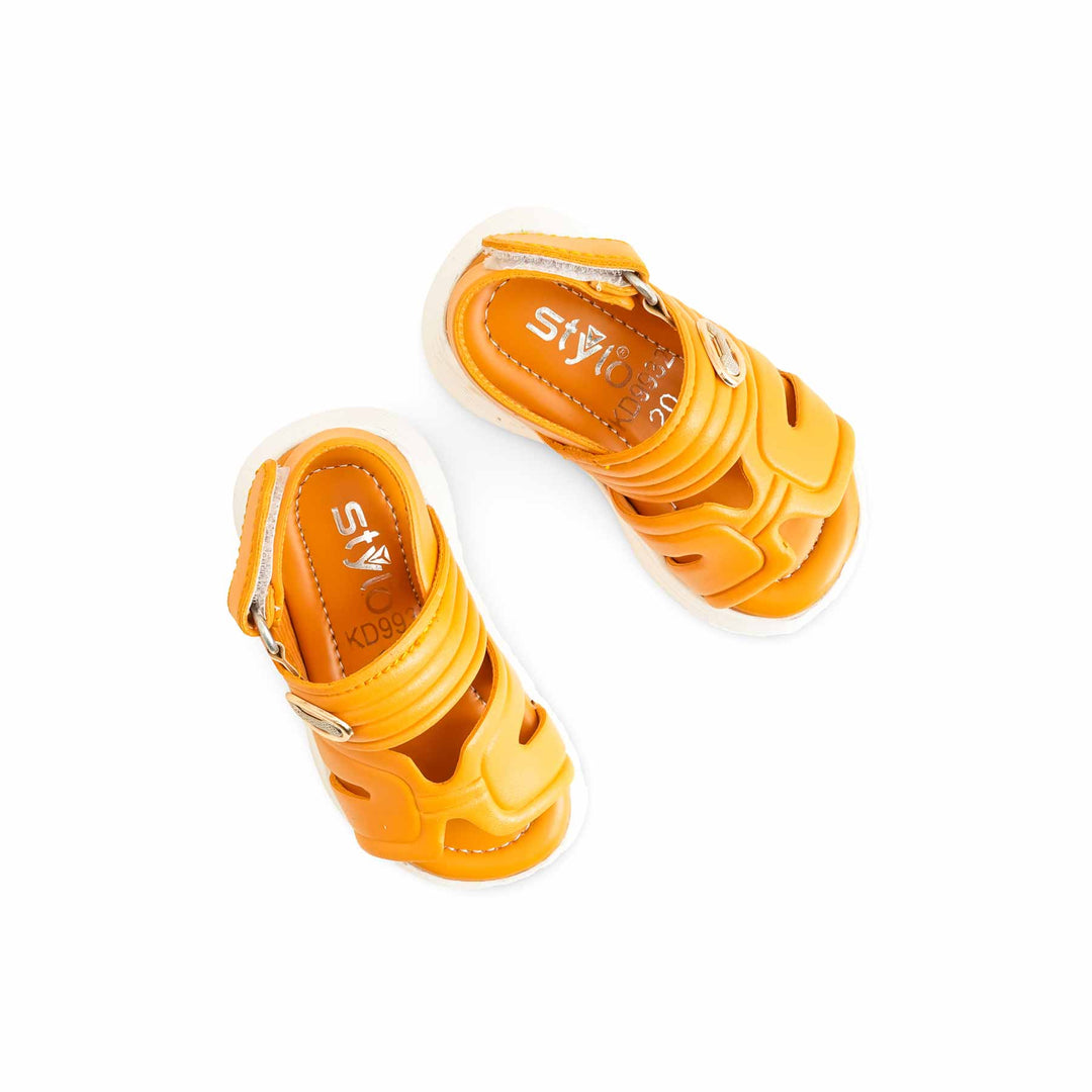 Girls Yellow Formal Sandal KD9932