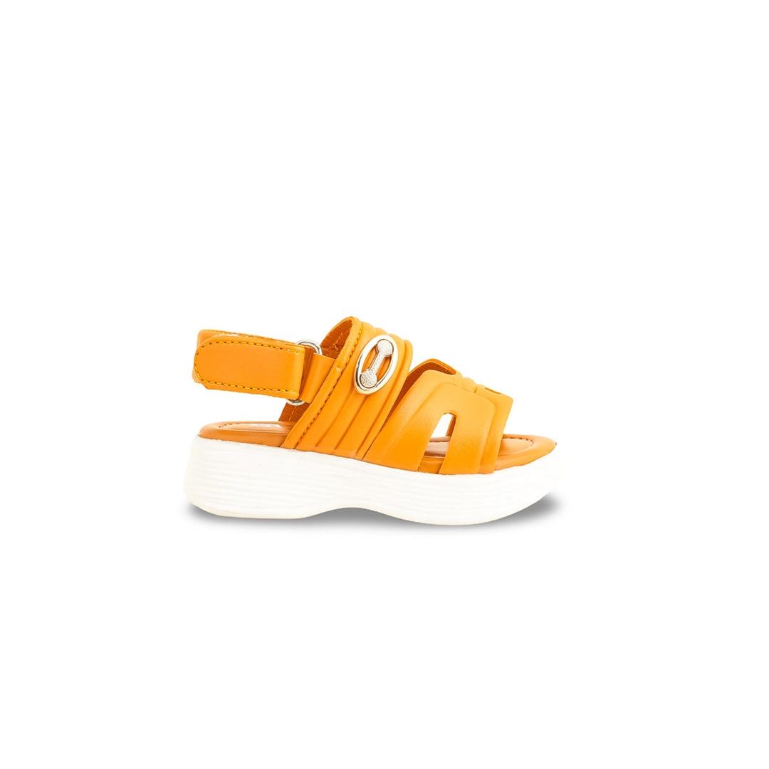 Girls Yellow Formal Sandal KD9932