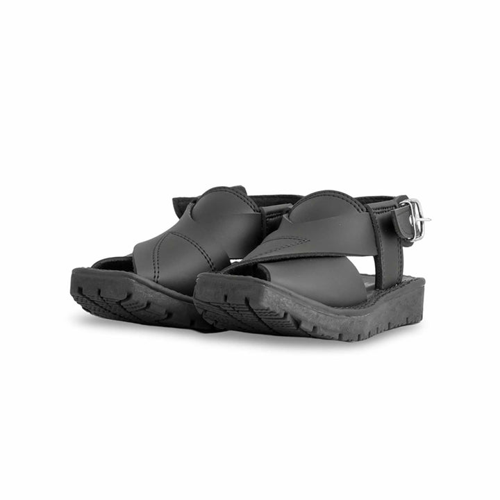 Boys Black Peshawari Chappal KD9947