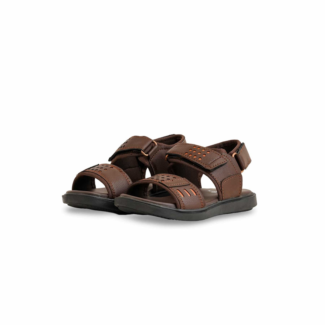 Boys Brown Formal Sandal KD9959