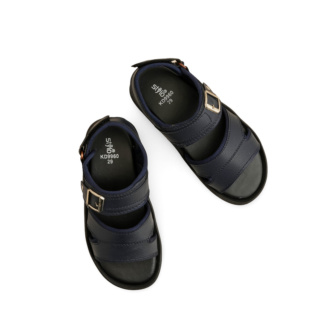 Boys Navy Formal Sandal KD9960
