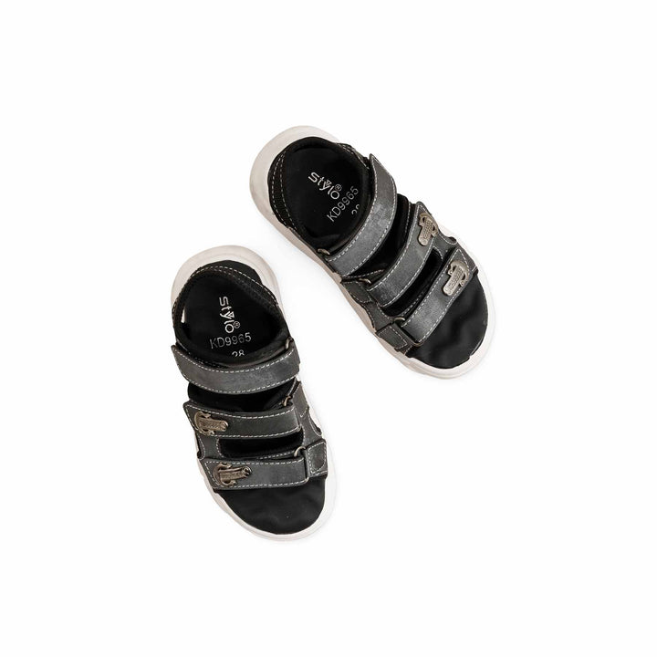 Boys Black Casual Sandal KD9965