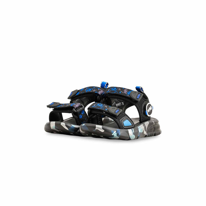 Boys Black Casual Sandal KD9975