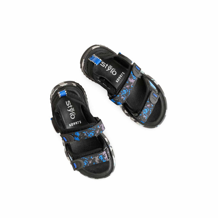 Boys Black Casual Sandal KD9975
