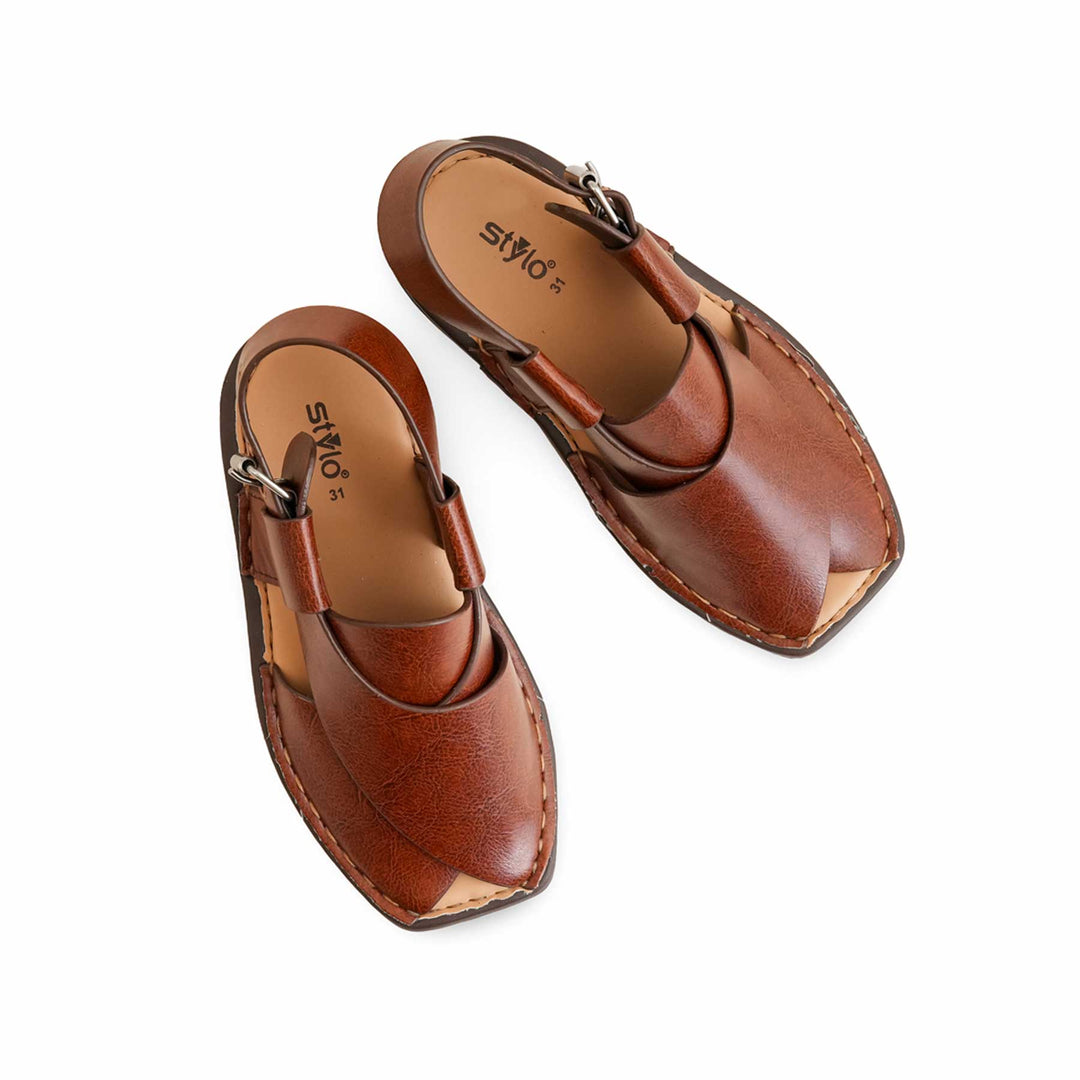 Boys Brown Peshawari Chappal KD9981