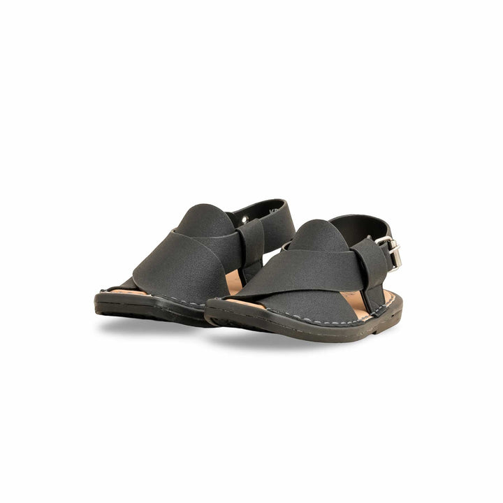Boys Black Peshawari Chappal KD9982