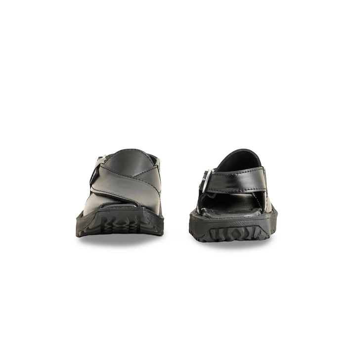 Boys Black Peshawari Chappal KD9993