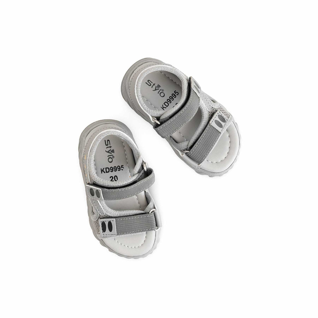 Boys Grey Casual Sandal KD9995