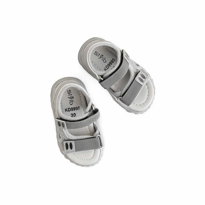 Boys Grey Casual Sandal KD9995
