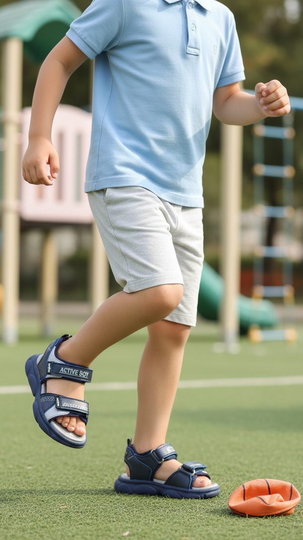 Boys Navy Casual Sandal KD9996